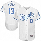 Kansas City Royals #13 Salvador Perez White Father's Day Flexbase Stitched Jersey DingZhi,baseball caps,new era cap wholesale,wholesale hats