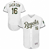 Kansas City Royals #16 Bo Jackson White Memorial Day Flexbase Stitched Jersey DingZhi,baseball caps,new era cap wholesale,wholesale hats