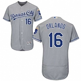 Kansas City Royals #16 Paulo Orlando Gray Flexbase Stitched Jersey DingZhi