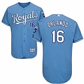 Kansas City Royals #16 Paulo Orlando Light Blue Flexbase Stitched Jersey DingZhi,baseball caps,new era cap wholesale,wholesale hats