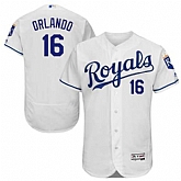 Kansas City Royals #16 Paulo Orlando White Flexbase Stitched Jersey DingZhi,baseball caps,new era cap wholesale,wholesale hats