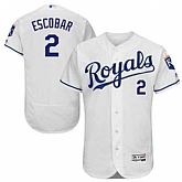 Kansas City Royals #2 Alcides Escobar White Flexbase Stitched Jersey DingZhi,baseball caps,new era cap wholesale,wholesale hats