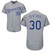 Kansas City Royals #30 Yordano Ventura Gray Flexbase Stitched Jersey DingZhi,baseball caps,new era cap wholesale,wholesale hats