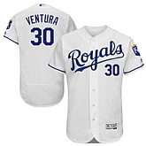 Kansas City Royals #30 Yordano Ventura White Flexbase Stitched Jersey DingZhi,baseball caps,new era cap wholesale,wholesale hats
