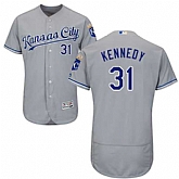 Kansas City Royals #31 Ian Kennedy Gray Flexbase Stitched Jersey DingZhi,baseball caps,new era cap wholesale,wholesale hats