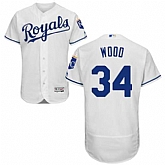 Kansas City Royals #34 Travis Wood White Flexbase Stitched Jersey DingZhi,baseball caps,new era cap wholesale,wholesale hats