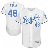 Kansas City Royals #48 Joakim Soria White Father's Day Flexbase Stitched Jersey DingZhi,baseball caps,new era cap wholesale,wholesale hats