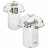 Kansas City Royals #48 Joakim Soria White Memorial Day Flexbase Stitched Jersey DingZhi,baseball caps,new era cap wholesale,wholesale hats