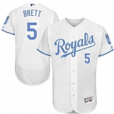 Kansas City Royals #5 George Brett White Father's Day Flexbase Stitched Jersey DingZhi,baseball caps,new era cap wholesale,wholesale hats
