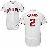 Los Angeles Angels of Anaheim #2 Andrelton Simmons White Flexbase Stitched Jersey DingZhi,baseball caps,new era cap wholesale,wholesale hats