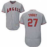 Los Angeles Angels of Anaheim #27 Mike Trout Gray Flexbase Stitched Jersey DingZhi,baseball caps,new era cap wholesale,wholesale hats