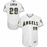 Los Angeles Angels of Anaheim #29 Rod Carew White Memorial Day Flexbase Stitched Jersey DingZhi,baseball caps,new era cap wholesale,wholesale hats