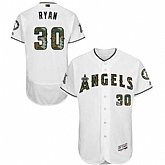 Los Angeles Angels of Anaheim #30 Nolan Ryan White Memorial Day Flexbase Stitched Jersey DingZhi,baseball caps,new era cap wholesale,wholesale hats