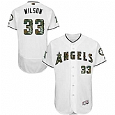 Los Angeles Angels of Anaheim #33 C.J. Wilson White Memorial Day Flexbase Stitched Jersey DingZhi,baseball caps,new era cap wholesale,wholesale hats