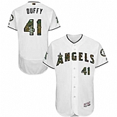 Los Angeles Angels of Anaheim #41 Danny Duffy White Memorial Day Flexbase Stitched Jersey DingZhi,baseball caps,new era cap wholesale,wholesale hats