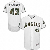 Los Angeles Angels of Anaheim #43 Garrett Richards White Memorial Day Flexbase Stitched Jersey DingZhi,baseball caps,new era cap wholesale,wholesale hats