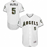 Los Angeles Angels of Anaheim #5 Albert Pujols White Memorial Day Flexbase Stitched Jersey DingZhi,baseball caps,new era cap wholesale,wholesale hats