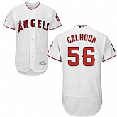 Los Angeles Angels of Anaheim #56 Kole Calhoun White Flexbase Stitched Jersey DingZhi,baseball caps,new era cap wholesale,wholesale hats
