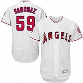 Los Angeles Angels of Anaheim #59 Tony Sanchez White Flexbase Stitched Jersey DingZhi,baseball caps,new era cap wholesale,wholesale hats