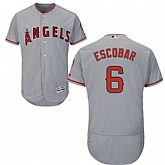 Los Angeles Angels of Anaheim #6 Yunel Escobar Gray Flexbase Stitched Jersey DingZhi,baseball caps,new era cap wholesale,wholesale hats