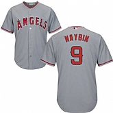 Los Angeles Angels of Anaheim #9 Cameron Maybin Gray New Cool Base Stitched Jersey DingZhi,baseball caps,new era cap wholesale,wholesale hats
