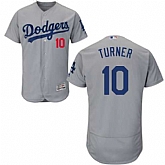 Los Angeles Dodgers #10 Justin Turner Gray Flexbase Stitched Jersey DingZhi,baseball caps,new era cap wholesale,wholesale hats