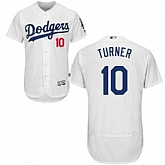 Los Angeles Dodgers #10 Justin Turner White Flexbase Stitched Jersey DingZhi,baseball caps,new era cap wholesale,wholesale hats