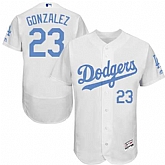 Los Angeles Dodgers #23 Adrian Gonzalez White Father's Day Flexbase Stitched Jersey DingZhi,baseball caps,new era cap wholesale,wholesale hats