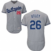 Los Angeles Dodgers #26 Chase Utley Gray Collection Player Flexbase Stitched Jersey DingZhi,baseball caps,new era cap wholesale,wholesale hats