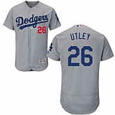Los Angeles Dodgers #26 Chase Utley Gray Flexbase Stitched Jersey DingZhi,baseball caps,new era cap wholesale,wholesale hats