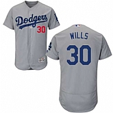 Los Angeles Dodgers #30 Maury Wills Gray Flexbase Stitched Jersey DingZhi,baseball caps,new era cap wholesale,wholesale hats