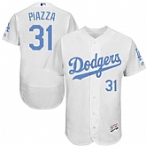 Los Angeles Dodgers #31 Mike Piazza White Father's Day Flexbase Stitched Jersey DingZhi,baseball caps,new era cap wholesale,wholesale hats
