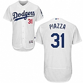 Los Angeles Dodgers #31 Mike Piazza White Flexbase Stitched Jersey DingZhi,baseball caps,new era cap wholesale,wholesale hats