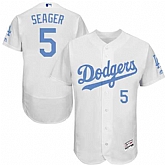 Los Angeles Dodgers #5 Corey Seager White Father's Day Flexbase Stitched Jersey DingZhi,baseball caps,new era cap wholesale,wholesale hats