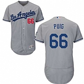 Los Angeles Dodgers #66 Yasiel Puig Gray Collection Player Flexbase Stitched Jersey DingZhi,baseball caps,new era cap wholesale,wholesale hats