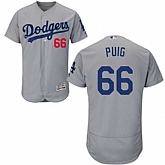 Los Angeles Dodgers #66 Yasiel Puig Gray Flexbase Stitched Jersey DingZhi,baseball caps,new era cap wholesale,wholesale hats
