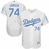 Los Angeles Dodgers #74 Kenley Jansen White Father's Day Flexbase Stitched Jersey DingZhi,baseball caps,new era cap wholesale,wholesale hats