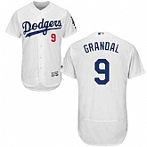 Los Angeles Dodgers #9 Yasmani Grandal White Flexbase Stitched Jersey DingZhi,baseball caps,new era cap wholesale,wholesale hats