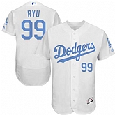 Los Angeles Dodgers #99 Hyun Jin Ryu White Father's Day Flexbase Stitched Jersey DingZhi,baseball caps,new era cap wholesale,wholesale hats