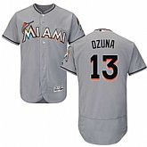 Miami Marlins #13 Marcell Ozuna Gray Flexbase Stitched Jersey DingZhi,baseball caps,new era cap wholesale,wholesale hats