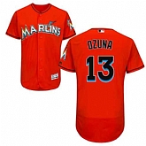 Miami Marlins #13 Marcell Ozuna Orange Flexbase Stitched Jersey DingZhi,baseball caps,new era cap wholesale,wholesale hats