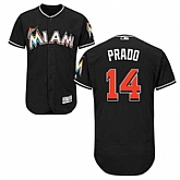 Miami Marlins #14 Martin Prado Black Flexbase Stitched Jersey DingZhi,baseball caps,new era cap wholesale,wholesale hats