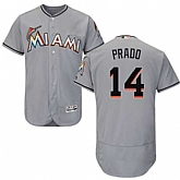 Miami Marlins #14 Martin Prado Gray Flexbase Stitched Jersey DingZhi,baseball caps,new era cap wholesale,wholesale hats