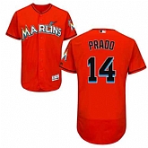 Miami Marlins #14 Martin Prado Orange Flexbase Stitched Jersey DingZhi,baseball caps,new era cap wholesale,wholesale hats