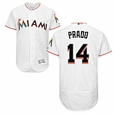 Miami Marlins #14 Martin Prado White Flexbase Stitched Jersey DingZhi,baseball caps,new era cap wholesale,wholesale hats