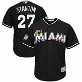 Miami Marlins #27 Giancarlo Stanton Black 2017 Spring Training New Cool Base Stitched Jersey DingZhi,baseball caps,new era cap wholesale,wholesale hats