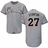 Miami Marlins #27 Giancarlo Stanton Gray Flexbase Stitched Jersey DingZhi,baseball caps,new era cap wholesale,wholesale hats