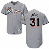 Miami Marlins #31 Jeff Locke Gray Flexbase Stitched Jersey DingZhi,baseball caps,new era cap wholesale,wholesale hats