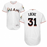 Miami Marlins #31 Jeff Locke White Flexbase Stitched Jersey DingZhi,baseball caps,new era cap wholesale,wholesale hats