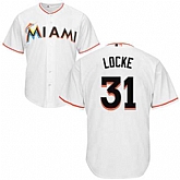 Miami Marlins #31 Jeff Locke White New Cool Base Stitched Jersey DingZhi,baseball caps,new era cap wholesale,wholesale hats